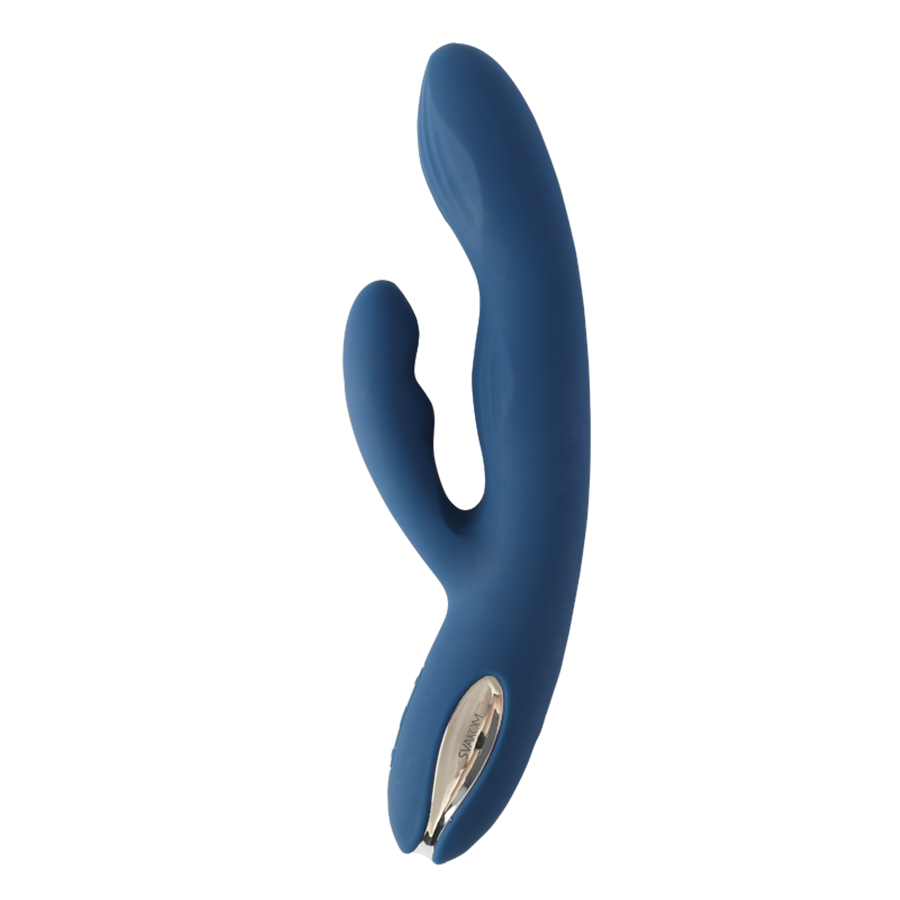 Vibrador de Doble Estimulación Aylin Azul Oscuro By Svakom